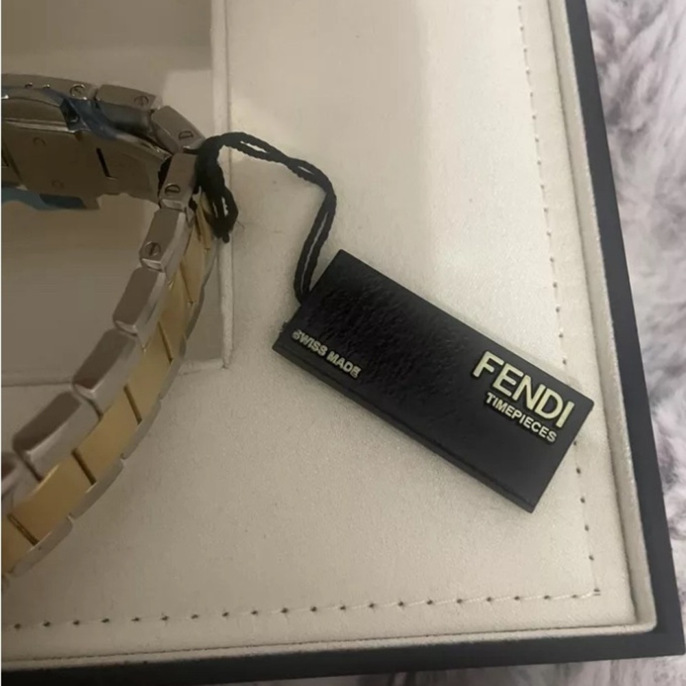 FENDI TIMEPIECES Momento Chronograph White Round Dial Men’s Watch - Picture 5 of 10